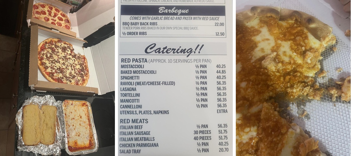 Genoa Pizza Menu