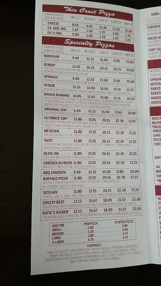 Genoa Pizza Menu image 3